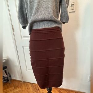 Yvonne Naili Made in Italy Fine Merino/elastane bandage skirt